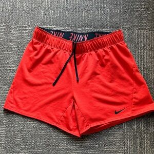 Nike orange Training Shorts with Black Accents